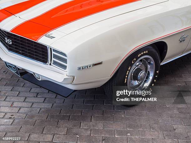 1969 chevrolet camaro ss 350 - chevrolet-camaro-super-sport stockfoto's en -beelden