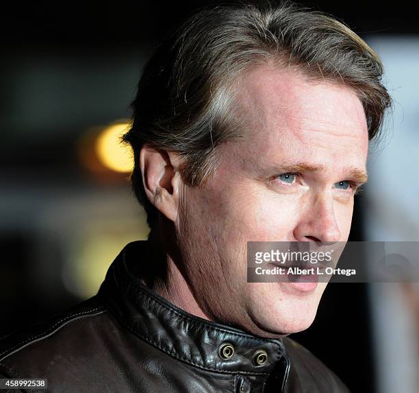 Actor Cary Elwes arrives for the Premiere Of Universal Pictures And Red Granite Pictures' "Dumb And Dumber To" held at the Regency Village Theater on...