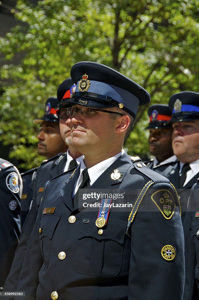 Ontario Provincial Police officer at NYPD Memorial ceremony, 09/09/2011, NYC