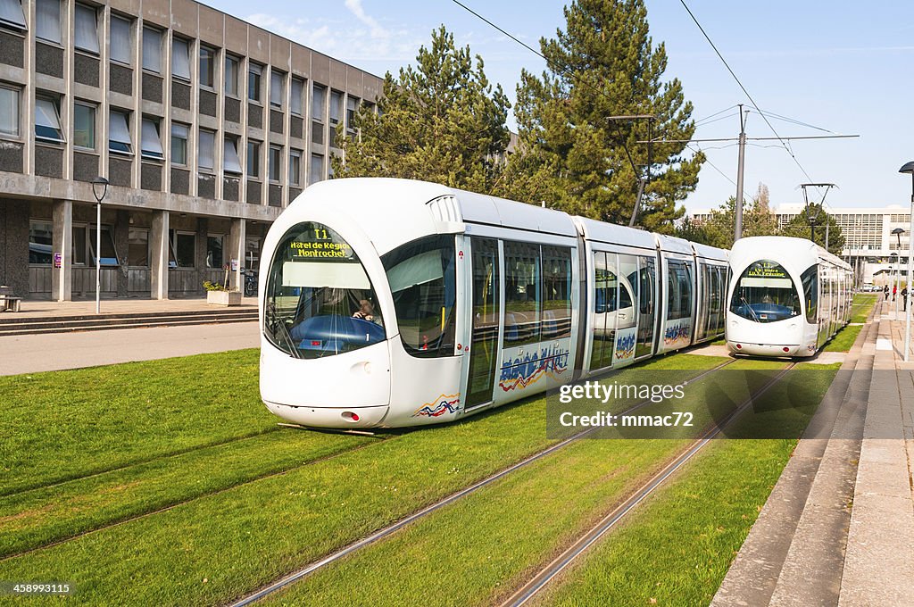 Trams in Lyon, France