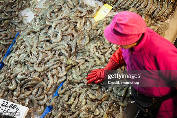 noryangjin fisheries wholesale market - korea market stock pictures, royalty-free photos & images