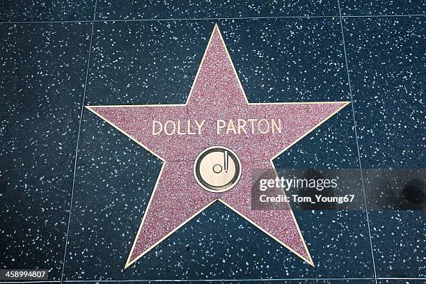 hollywood walk of fame star dolly parton - dolly parton photos stock pictures, royalty-free photos & images