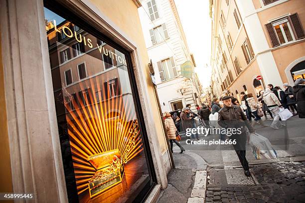 Louis Vuitton Store In Via Frattina Rome High-Res Stock Photo