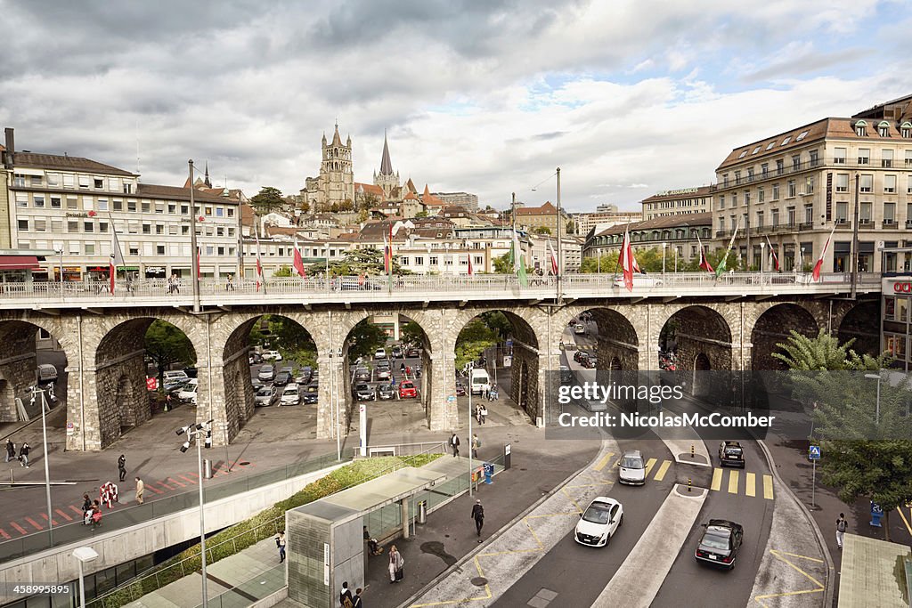 Rue du Grand Pont Lausanne, Schweiz