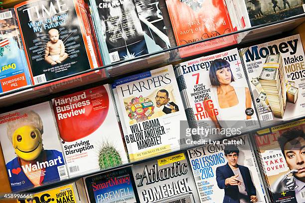 stack of magazines # 14 xxxl - news stand stock pictures, royalty-free photos & images