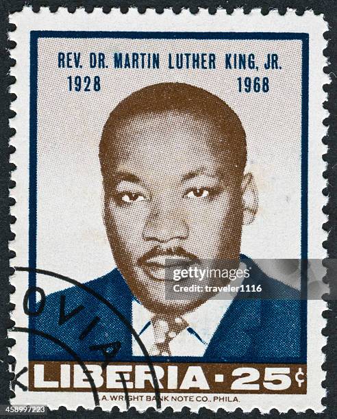 martin luther king jr. stamp - martin luther king stockfoto's en -beelden