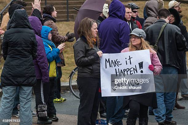 make justice happen - rehtaeh parsons stock pictures, royalty-free photos & images