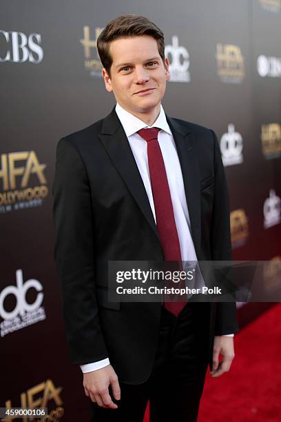 Writer Graham Moore attends the 18th Annual Hollywood Film Awards at The Palladium on November 14, 2014 in Hollywood, California.