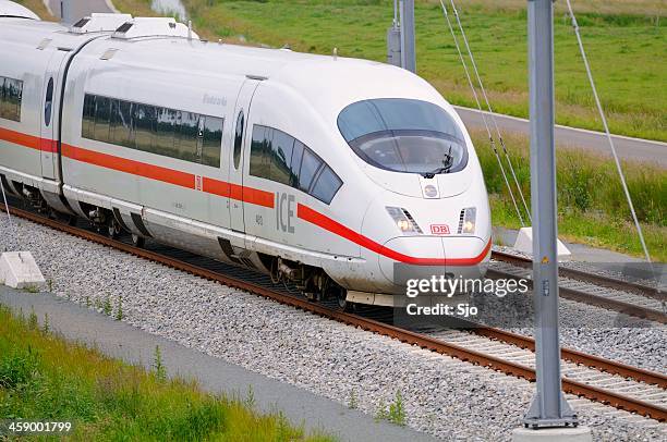 ice high speed train - high speed stock pictures, royalty-free photos & images