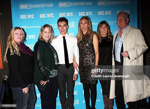 Paula Dorn, Anne Henry, Evan Henzi, Amy Berg, Anita Henzi and John Connolly attend "An Open Secret" Screening - 2014 Doc NYC at SVA Theater on...