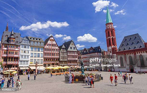 frankfurt römerberg - ostzeile stock pictures, royalty-free photos & images