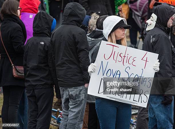 justice for nova scotia's daughters - rehtaeh parsons stock pictures, royalty-free photos & images