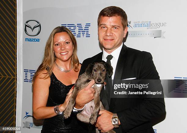 Tom Murro with his wife Kelly Murro attends the North Shore Animal League America 2014 Celebrity Gala at The Plaza Hotel on November 14, 2014 in New...