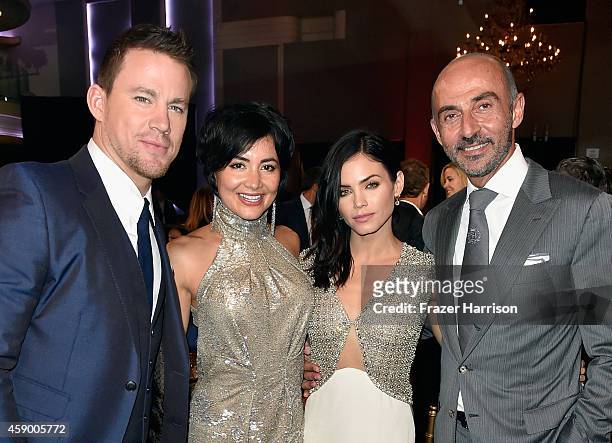 Actor Channing Tatum, Lorena Mendoza, actors Jenna Dewan Tatum and Shaun Toub attend the 18th Annual Hollywood Film Awards at The Palladium on...