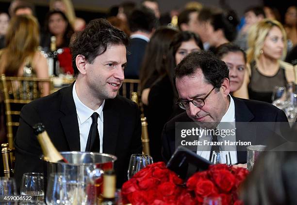 Director Bennett Miller and Sony Pictures Classics Co-President Michael Barker attend the 18th Annual Hollywood Film Awards at The Palladium on...