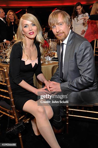 Director Morten Tyldum and Janne Tyldum attend the 18th Annual Hollywood Film Awards at The Palladium on November 14, 2014 in Hollywood, California.