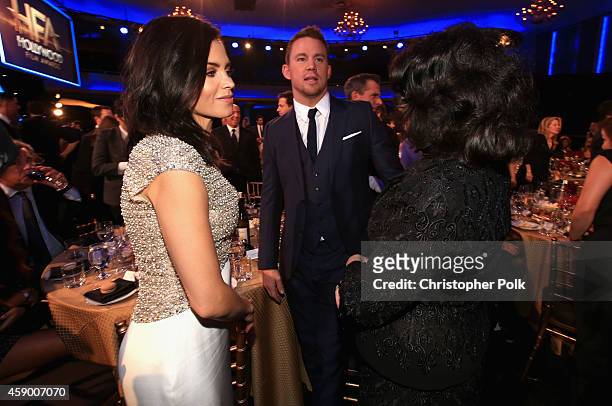 Actors Jenna Dewan-Tatum and Channing Tatum attend the 18th Annual Hollywood Film Awards at The Palladium on November 14, 2014 in Hollywood,...