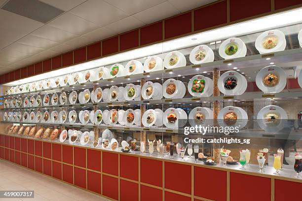 japanese fake food dishes - fake food stock pictures, royalty-free photos & images