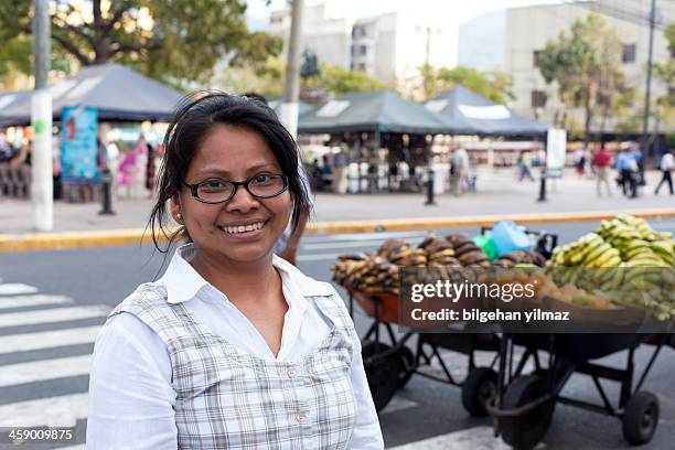 el salvadorian young woman portrait - el salvador woman stock pictures, royalty-free photos & images