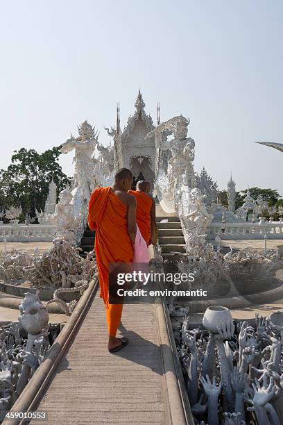 wat rong khun. - wat rong khun stock pictures, royalty-free photos & images