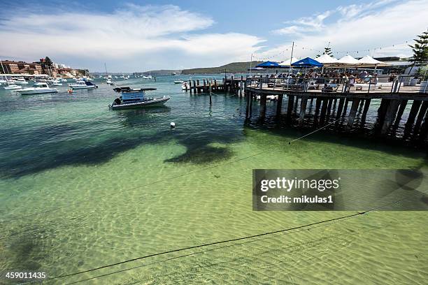 manly cove beach - pier stock pictures, royalty-free photos & images