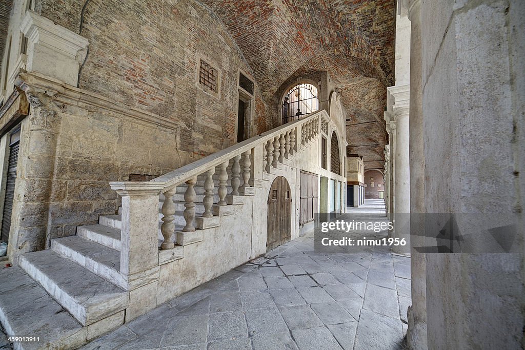 Arcade of Basilica Palladiana ("Palace of Reason"). Vicenza-Italy.