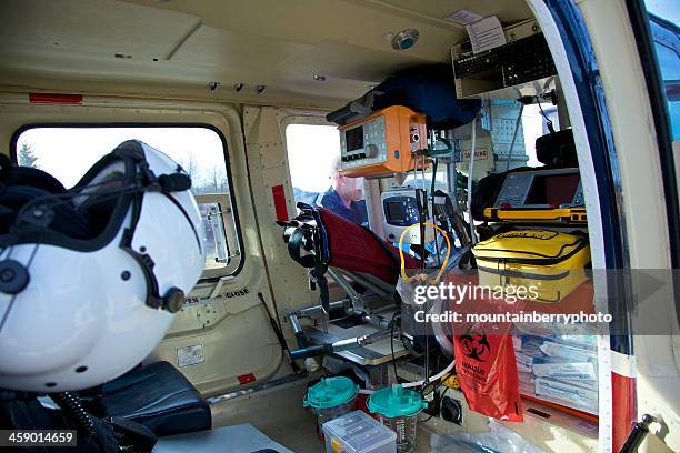 air evac - inside helicopter stock pictures, royalty-free photos & images