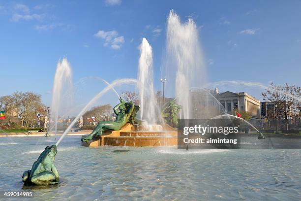 swann-gedenkbrunnen - swann memorial fountain stock-fotos und bilder