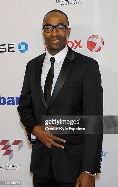 Comedian Dawan Owens attends the Greater Los Angeles YWCA Rhapsody Ball at the Beverly Wilshire Four Seasons Hotel on November 14, 2014 in Beverly...