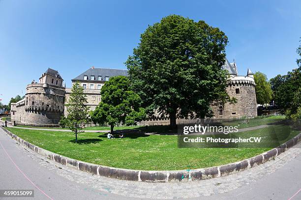 castle of the brittany dukes - nantes summer stock pictures, royalty-free photos & images