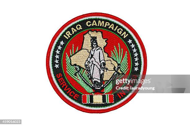 iraq campaign patch - military badge stock pictures, royalty-free photos & images