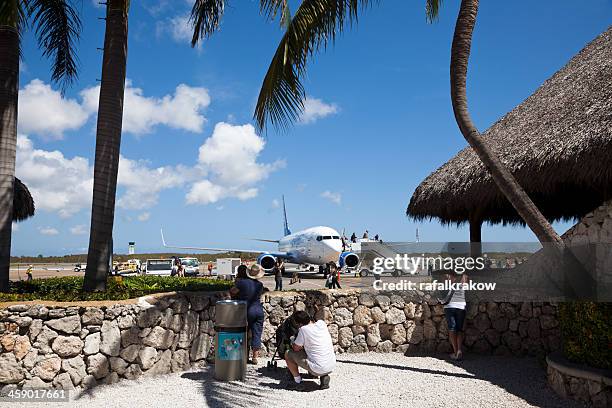 punta cana airport in dominican republic - dominican republic stock pictures, royalty-free photos & images