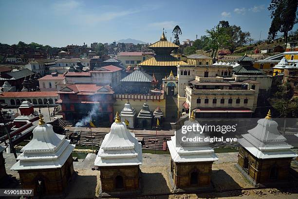 pashupatinath-tempel in kathmandu - pashupatinath stock-fotos und bilder