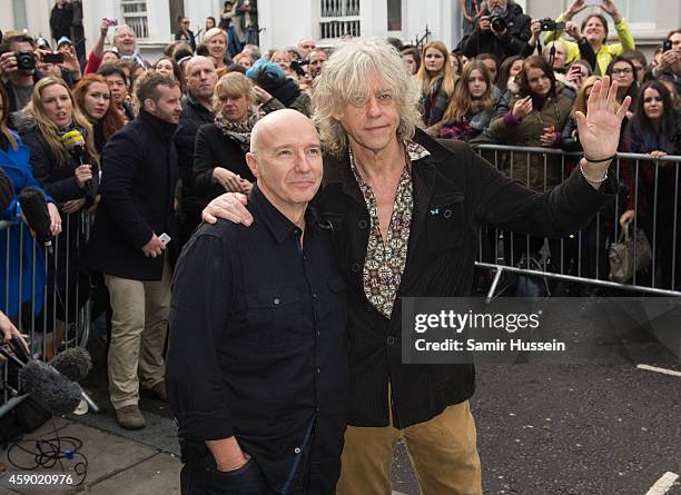 Bob Geldof Midge Ure Photos and Premium High Res Pictures - Getty Images