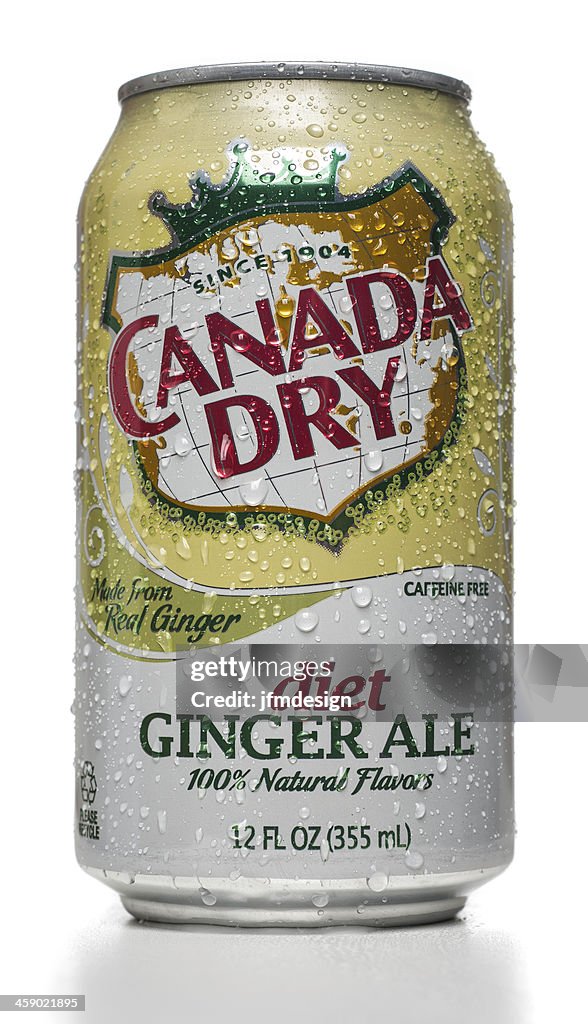 Canada Dry Diet Ginger Ale can