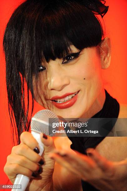 Actress Bai Ling answers questions from the audience at the Nerds Like Us Presentation of "The Crow" 20th Anniversary Midnight Screening and Q&A with...