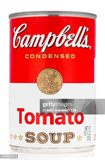 campbell's tomato soup - canister vacuum stock pictures, royalty-free photos & images