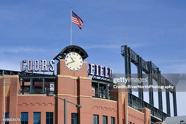 coors field - denver landmarks stock pictures, royalty-free photos & images