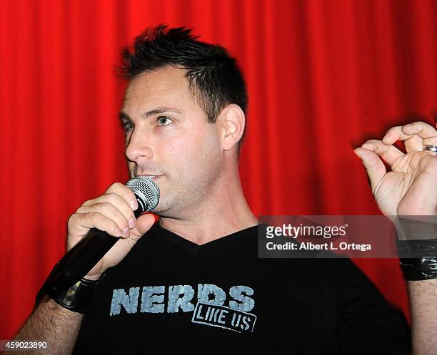 Host Bernie Bregman moderates at the Nerds Like Us Presentation of "The Crow" 20th Anniversary Midnight Screening and Q&A with Bai Ling held at The...