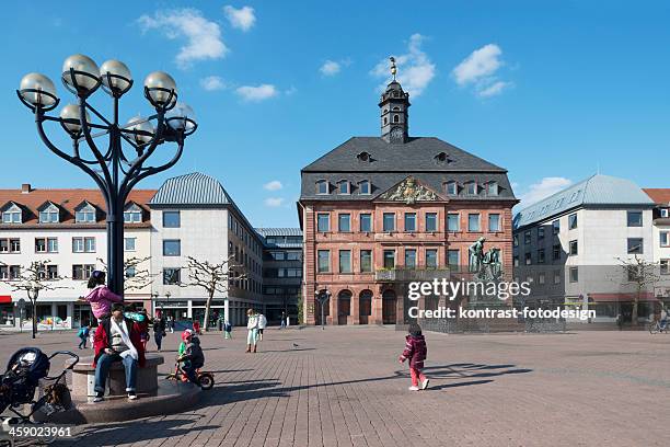 hanau, marketplace, neustädter marktplatz, alemania - hanau fotografías e imágenes de stock