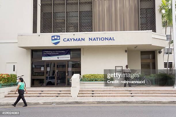 cayman national bank, george town - tax haven stock pictures, royalty-free photos & images