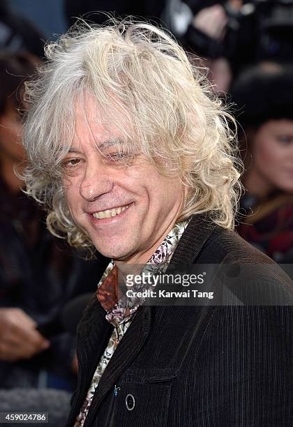 Bob Geldof attends to record the Band Aid 30 single on November 15, 2014 in London, England.