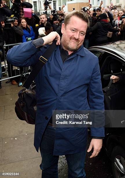 Guy Garvey from Elbow attends to record the Band Aid 30 single on November 15, 2014 in London, England.