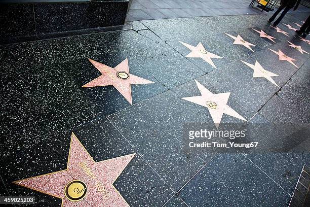 hollywood walk of fame di star - walk of fame foto e immagini stock