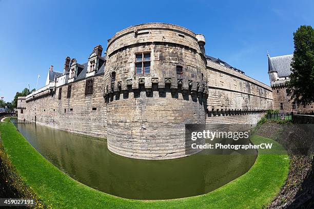 castle of the brittany dukes - nantes summer stock pictures, royalty-free photos & images