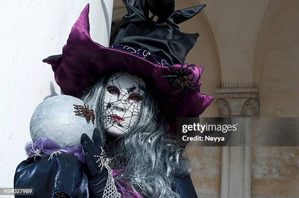 venice carnival 2011 - witch hat stock pictures, royalty-free photos & images