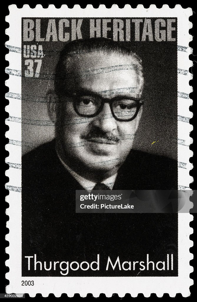 USA Thurgood Marshall postage stamp