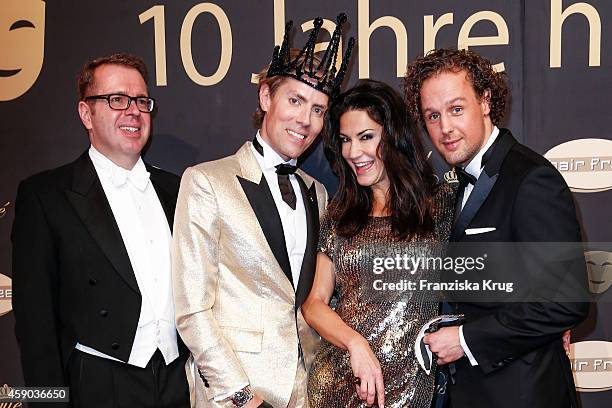 Ulrich Schuhmacher, Jens Hilbert, Mariella Ahrens and Sebastian Esser attend the Hairfree Celebrates 10 Year Anniversary with Bal Masque on November...