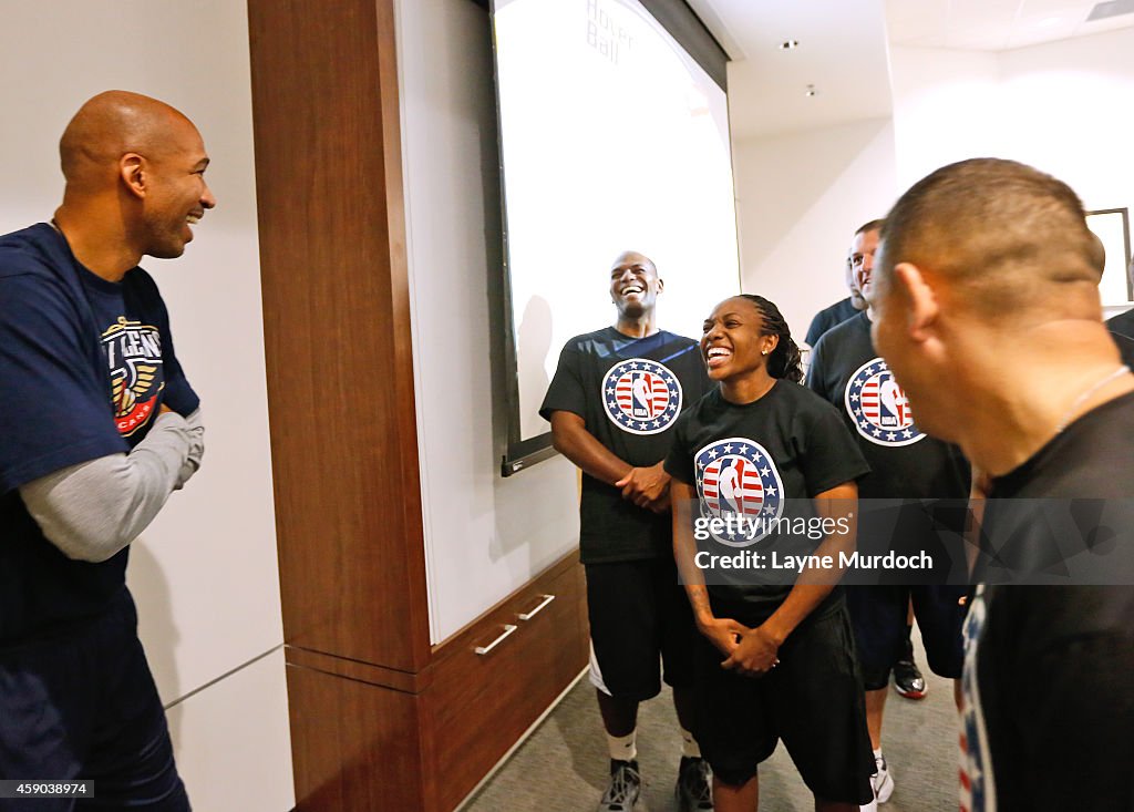 New Orleans Pelicans NBA Hoops for Troops Week