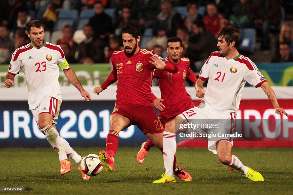 Spain V Belarus - Euro 2016 Qualifier